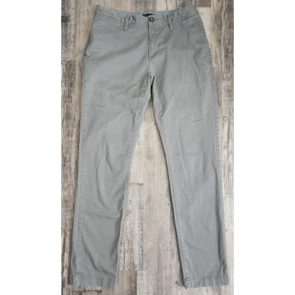 14th & Union Men's 30x32* Slim Fit Grey Chino Pants Casual Stretch Preppy